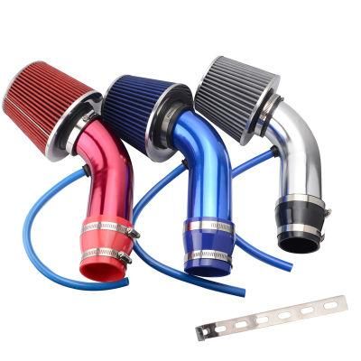 76mm Universal Car Cold Air Intake Filter Aluminum Pipe