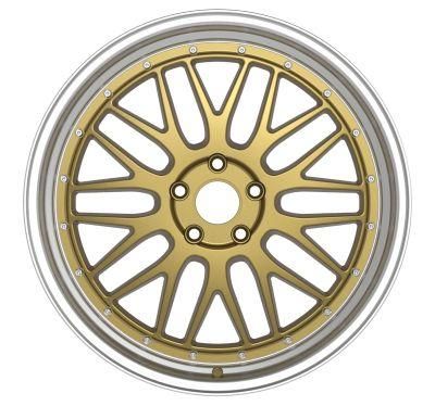 18/19/20 Inch Passenger Car Rims Gold Machined Lip Deep Lip Aluminum Alloy Wheel