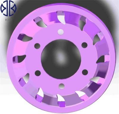 9.00X22.5 22.5&quot; Inch Polished OEM Forged Truck Trailer Bus Aftermarket Alloy Aluminum Wheel Rims