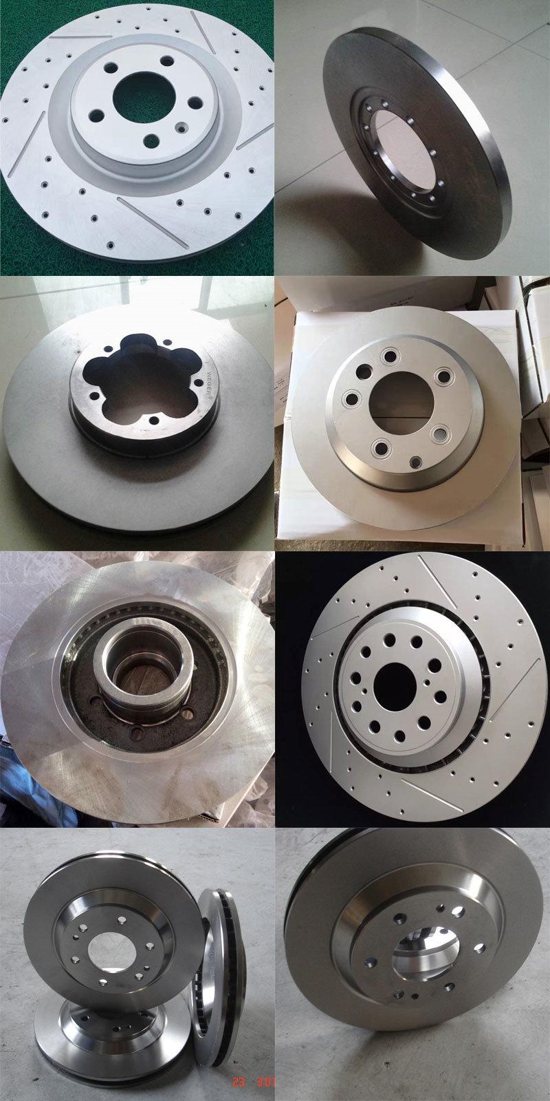 Modified Drilled Holes and Slotted Lines Coated Colors Brake Automobile Parts Brake Rotor Brake Disc for VW Passat 1.8L Car