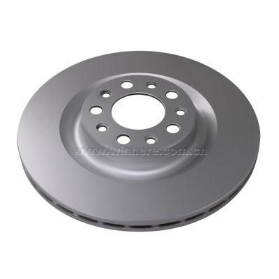 High-performance Painted/Coated Auto Spare Parts Ventilated Brake Disc(Rotor) with ECE R90
