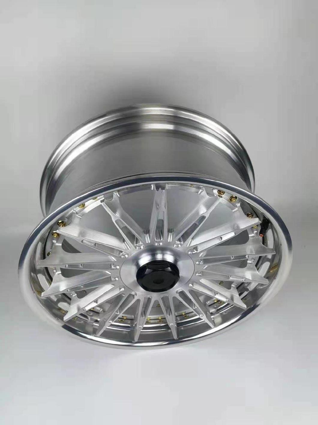 Aluminum Alloy Wheels Manufacturer Customized 18-22 Inch Wholesale Passenger Car 5/6 Spoke Wheels, Suitable for Luxury off-Road Vehicles