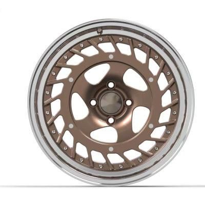 Deep Concave 3 Pieces Forged 5X112 5X114.3 5X120 Alloy Wheel