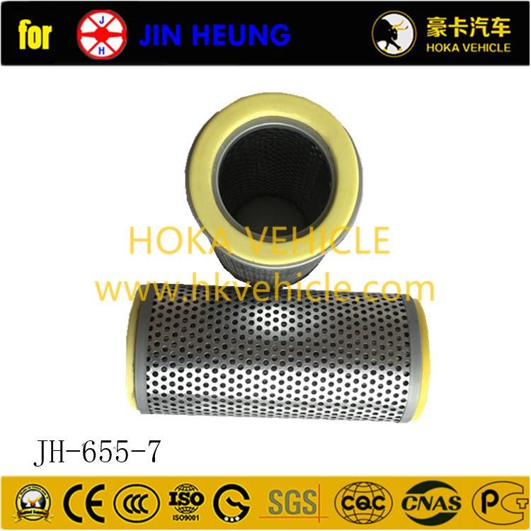 Original and Genuine Jin Heung Air Compressor Spare Parts Air Filter Jh-655-7 for Cement Tanker Trailer