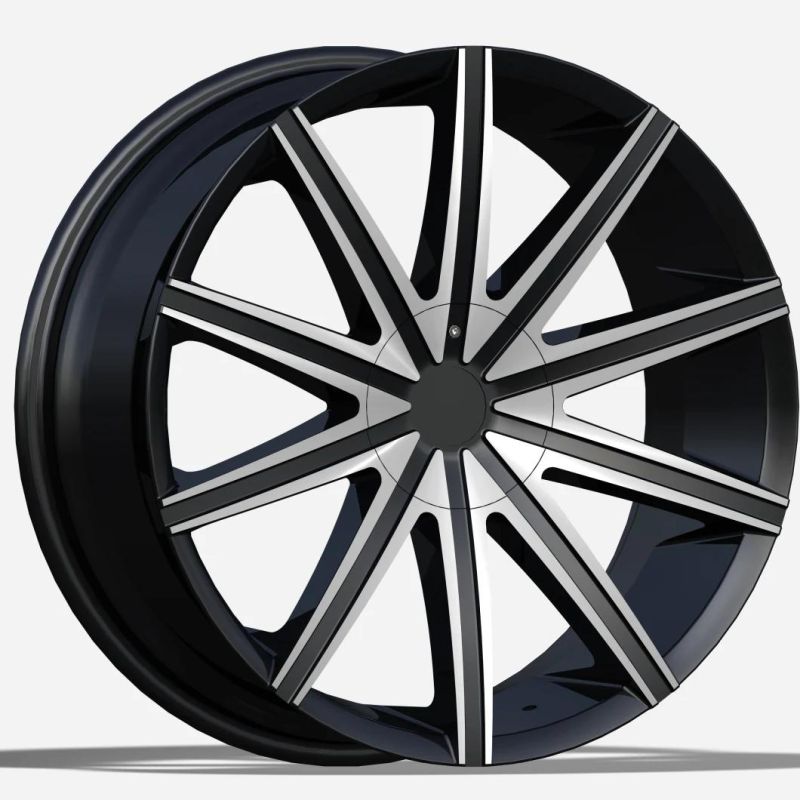 OEM/ODM Alumilum Alloy Wheel Rims 20 Inch 22 Inch Black Color Finish Professional Manufacturer for Passenger Car Alloy Wheel Car Tires