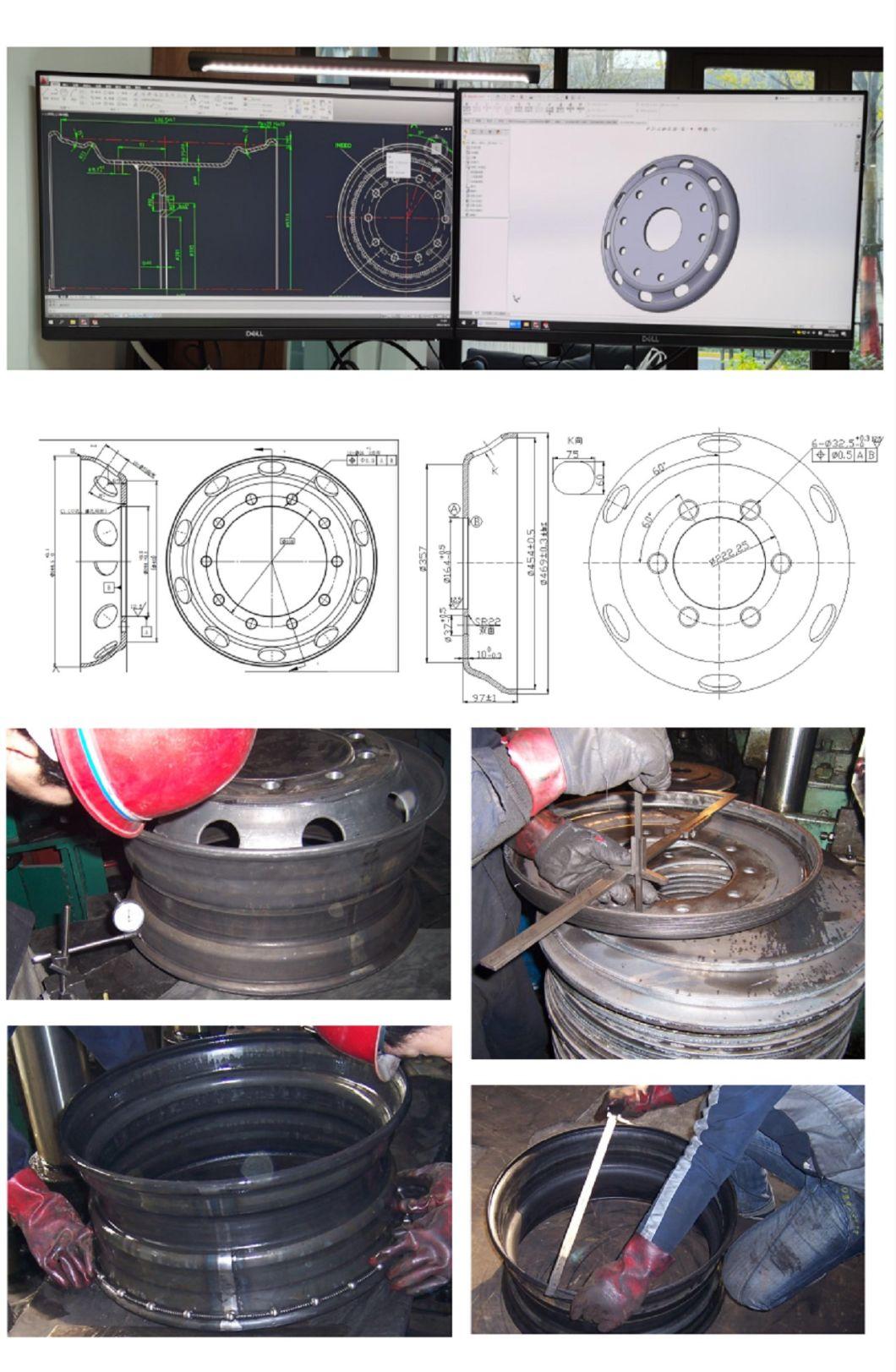 Agricultural Industrial Implement Truck Wheel Rim Disc Plate Od587 mm