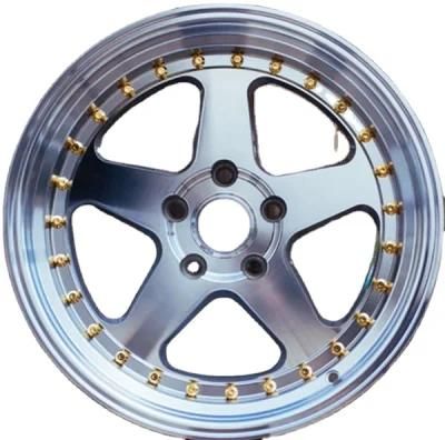 Deep Dish Car Alloy Wheels with Rivet Aluminium Rims