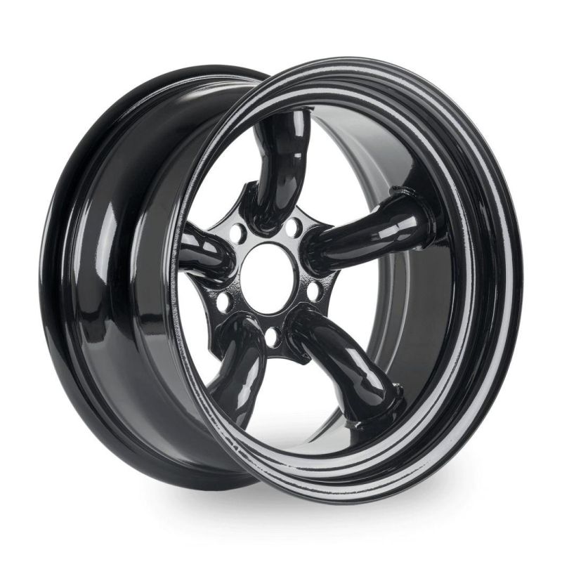 Black Steel Wheels 5 Pipes 5 Split Spoke Wheel 16X8" 5X120