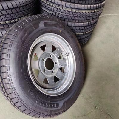 Dexstar Steel Spoke Trailer Wheel - 14*5.5&prime; &prime; Rim - 5 on 5 - White Powder Coat