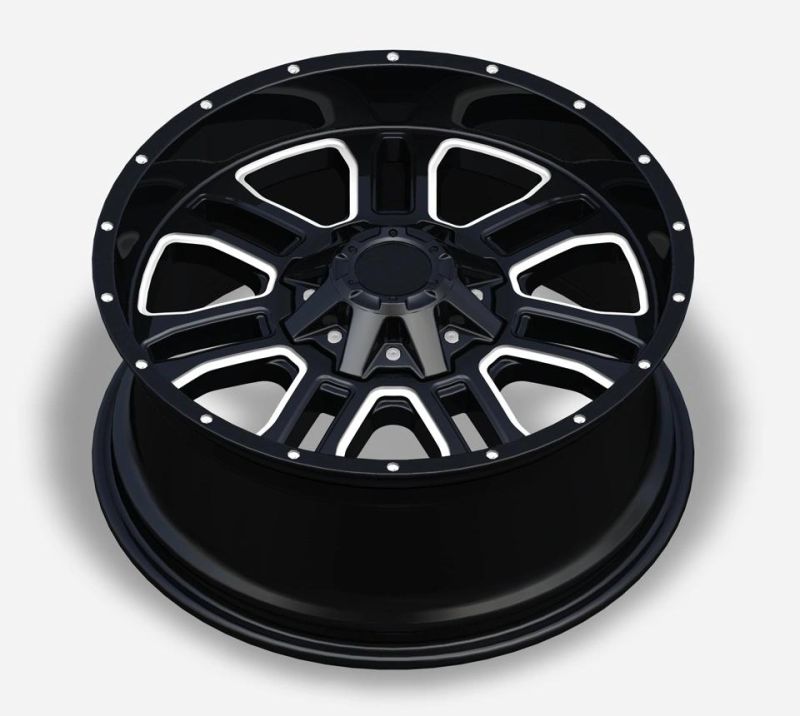 OEM/ODM Alumilum Alloy Wheel Rims 17 Inch 20 Inch Black Color Finish Professional Manufacturer for Passenger Car Wheel Car Tire