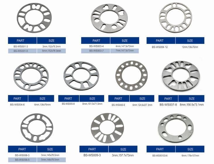 Aluminum Alloy 4 and 5 Lug 5mm Thickness Universal Wheel Spacers Fit PCD 98-120