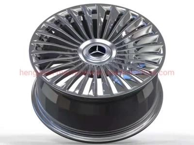 CNC Machined 22-Inch Chrome-Plated Forged Aluminum Alloy Wheels