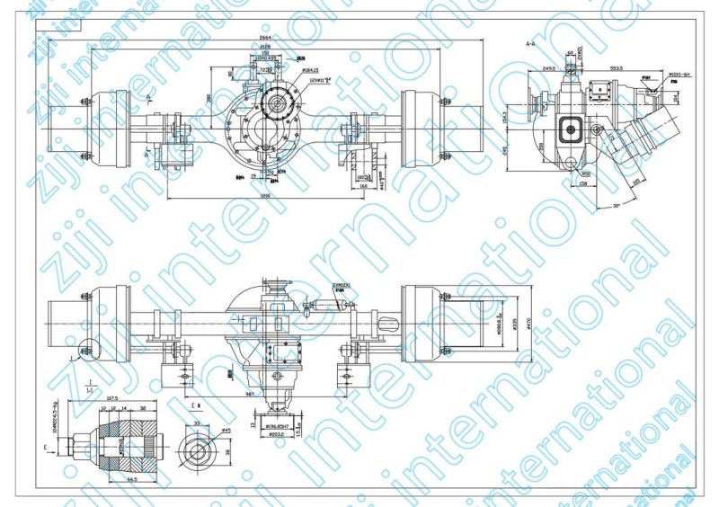 Oilfield Workover Rig Axle Steering Axle Drive Axle Steering Through Drive Axle Steering Drive Axle Through Axle Rigid Drive Axle