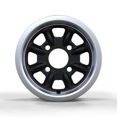 Beautiful 13 Inch 4X100 Black Machine Car Rims Alloy Wheels