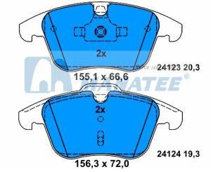 Front Brake Pads for Ford Galaxy Mondeo S-Max (1 379 971)