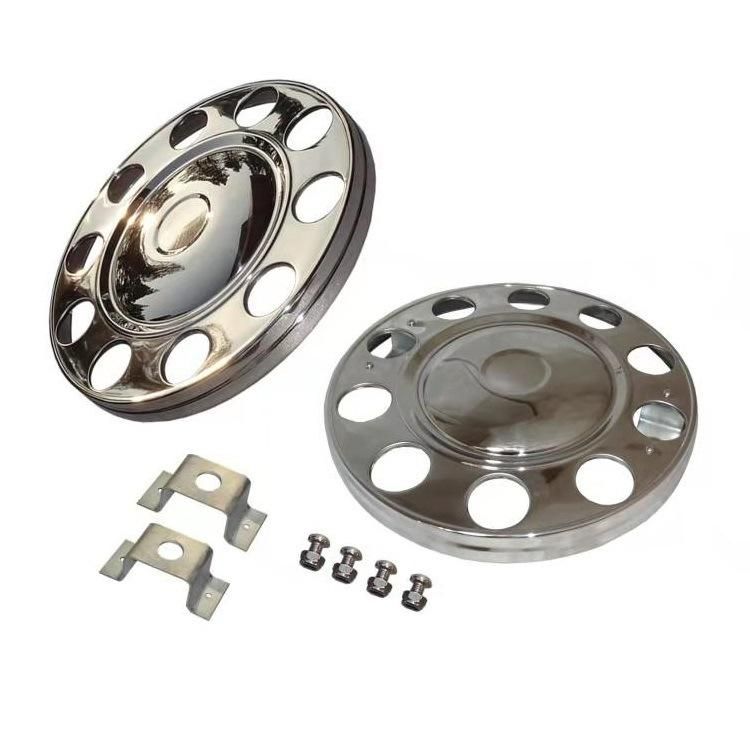 Wheel Centre Hub Covers 22.5" Universal Designs Stainless Steel Wheel Cover for European Trucks Wheel Accessories