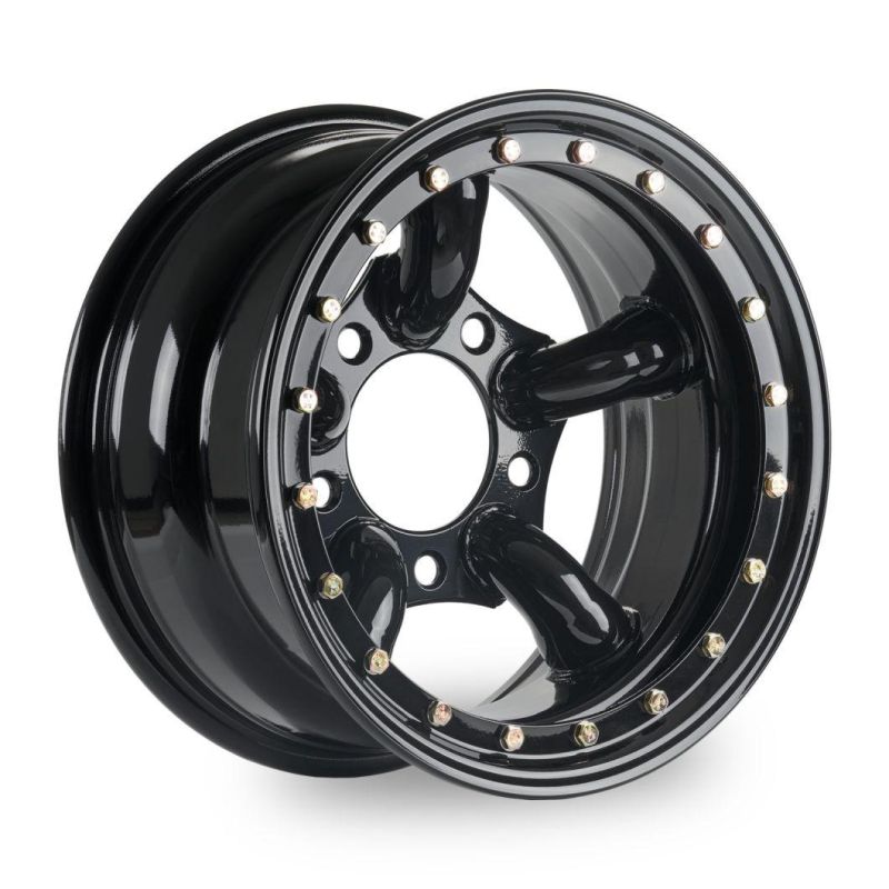 Black Beadlock Steel Wheels Modular Wheel 16X8" 5X165