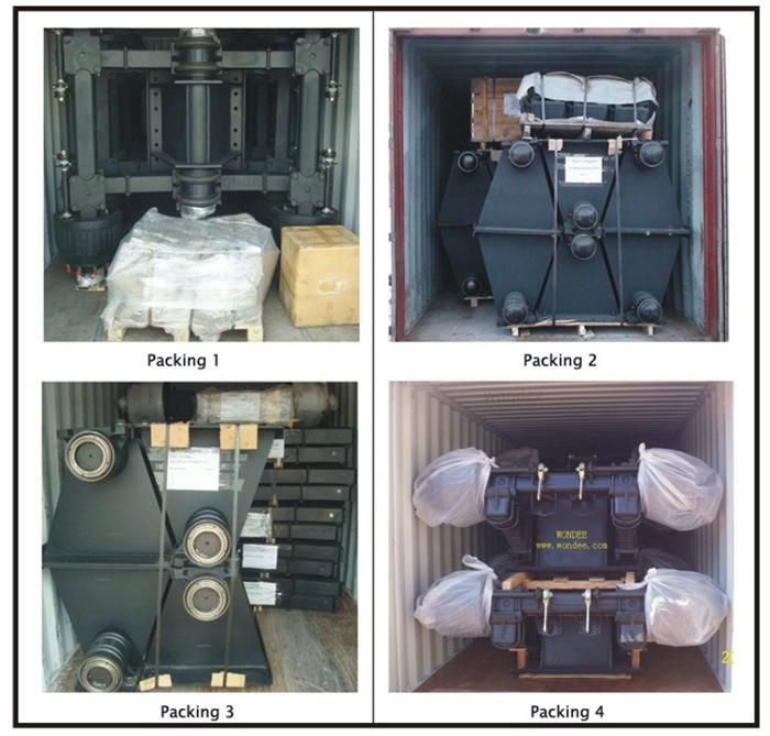 24t 28t 32t 36t Bogie Boogie Suspension for Semi Trailer