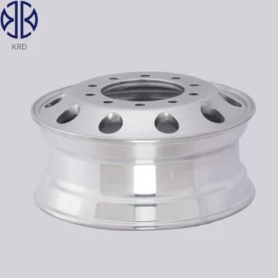 22.5X8.25 22.5&quot; Inch OEM Heavy Duty Truck Trailer Bus Tubless Polished Forged Alloy Aluminum Wheel Rims