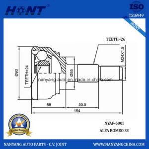 Alfa Outer Drive Axle Shaft Part: C. V. Joint (NYAF-6001)