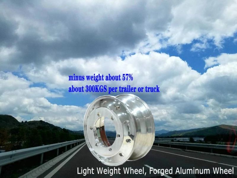 Light Weight Wheel (22.5X8.25, 22.5X9.00) Alloyrims / Alloy Wheel / Aluminum Wheels for Heavy Duty Trucks and Trailers