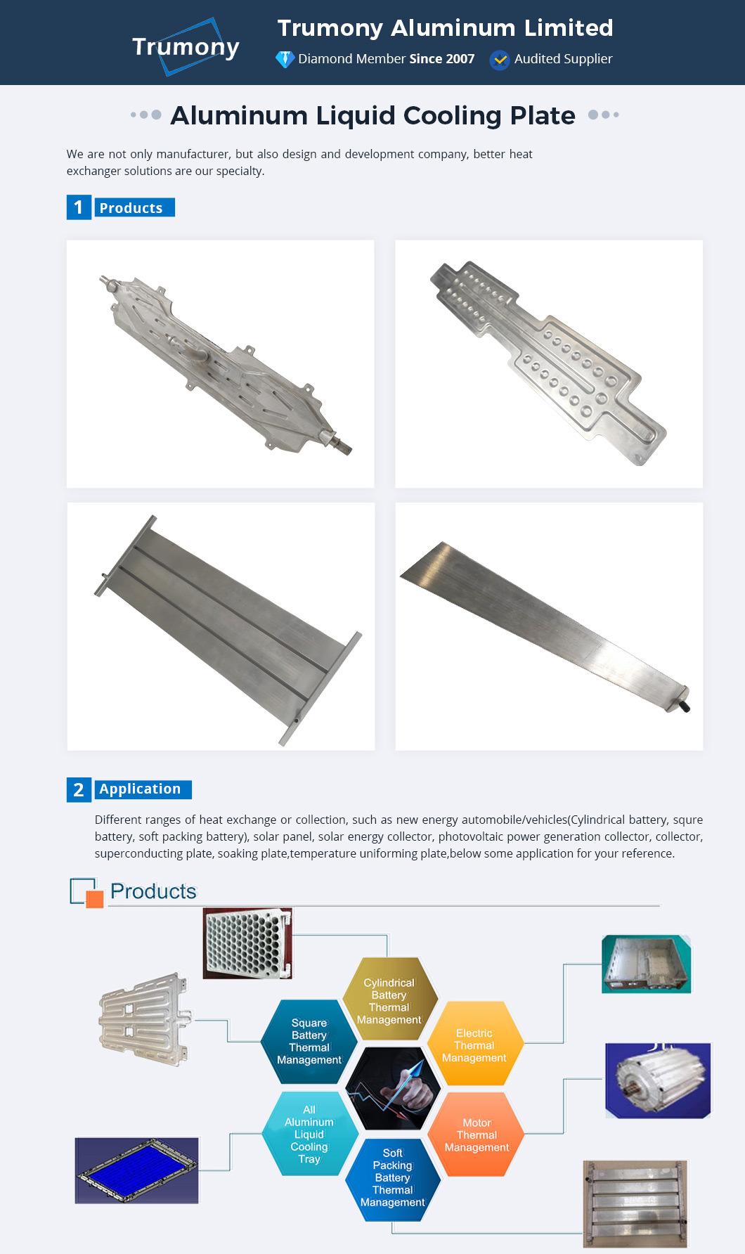 Aluminum Liquid Harmonica-Shaped Tube of Electrocar Cell Heat Sink Cooling