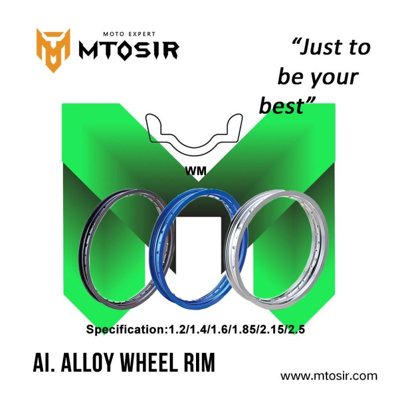 Mtosir Al. Alloy Wheel Rim Motorcycle Wm Wt U Different Sizes Motorcycle Spare Parts Al. Alloy Wheel Rim