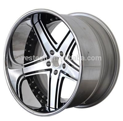 5 Holes Five Spoke Chrome Aluminum Alloy Car Wheels Rim