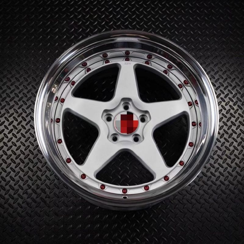 Deep Lip Custom 6061t6 Car Forged Alloy Wheel 3 PC Forged Rim