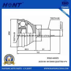 Outer Cardan Shafts Joint for Audi 80-84 Withinout ABS