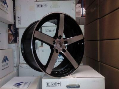 Gun Metal Machined Face Alloy Car Rims Matt Black Machined Face Alloy Wheels