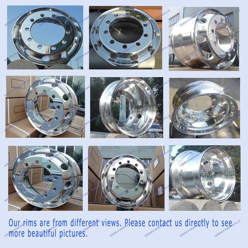 11.75X22.5 Polished Aluminum Alloy Wheel Rim for Truck and Trailer