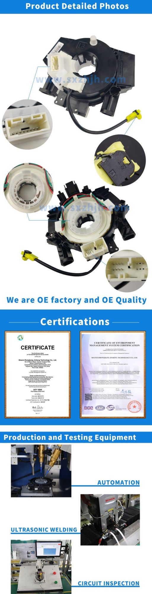 Clock Spring for Nissan Navara 25567eb06ad40 3.0/2.5 Dci Yd25ddti 25567-Eb06A