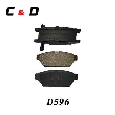 High Quality Auto Spare Parts Disc Brake Pads D596 for Dodge Mitsubishi (MB 928 314)