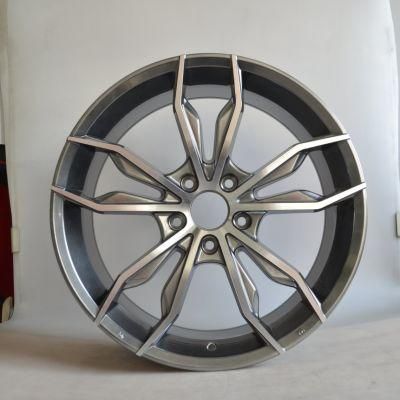 18/19 Inch 5X100-120 Black Machined Lip for Passenger Car Wheel Car Tires Professional Manufacturer Aluminum Alloy Wheel Rims