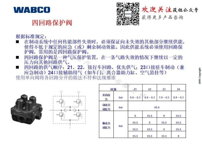 Wabco Four Circuit Protect Valve 9347140100