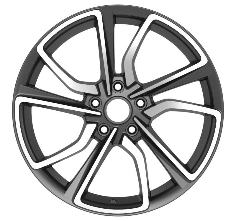 OEM/ODM Alumilum Alloy Wheel Rims 18X8.5 Inch 5X114.3 PCD Black Machined Face Color Finish Professional Manufacturer for Passenger Car Wheel Car Tire