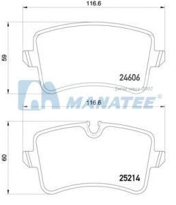 Rear Disc Brake Pads for Audi A5 A6 A7 A8 S6 S7 S8 4H0 698 451 A