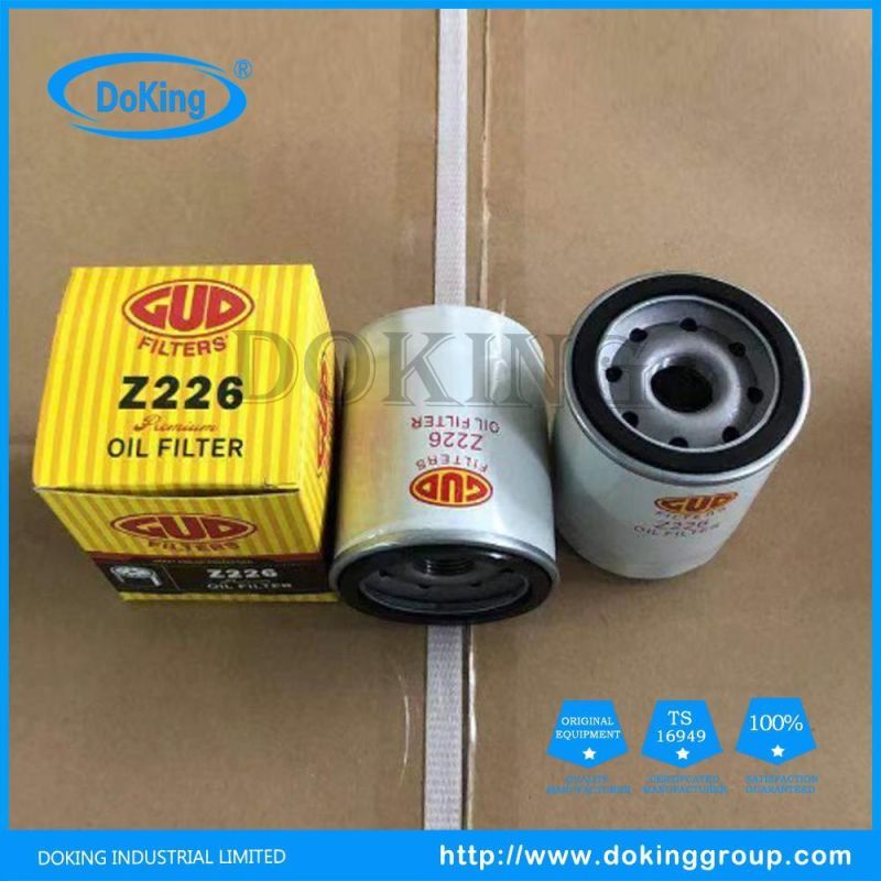 High Efficiency Auto Parts Oil Filters Z226 for Gud