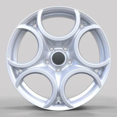 Aftermarket Design 2 Piece Forged 5X100/ 5X112/ 5X114.3/ 5X120 White Golden Chrome Forged Wheel for Car