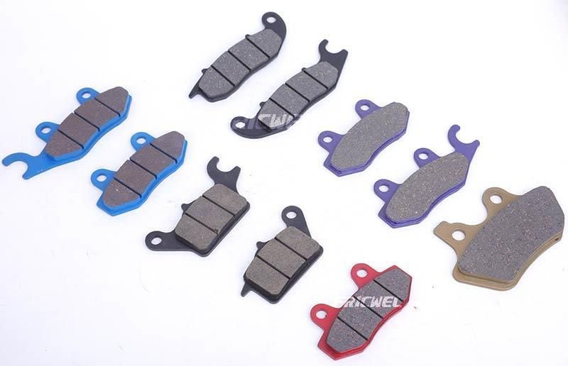 Fricwel Auto Parts High Quality Non-Asbestos Semi-Metal Brake Pads for Motorcycle Motobike