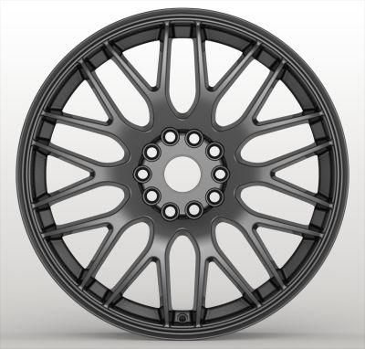 18*8.0 Inch 5*100-114.3 PCD Passenger Car Rims Black Machined Face Aluminum Alloy Wheel