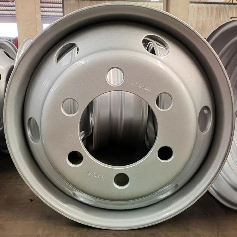 Am-Ss004 19.5*6.75 Inch Steel Truck Wheel