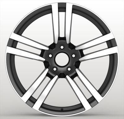 22*10 Inch 5*130 PCD Passenger Car Wheels Black Machined Face Aluminum Alloy Wheel