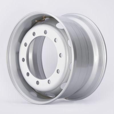 22.5X11.75 Heavy Duty Truck Tubeless Trailer Spare Parts TBR Chrome Aluminum Steel Wheel Rims