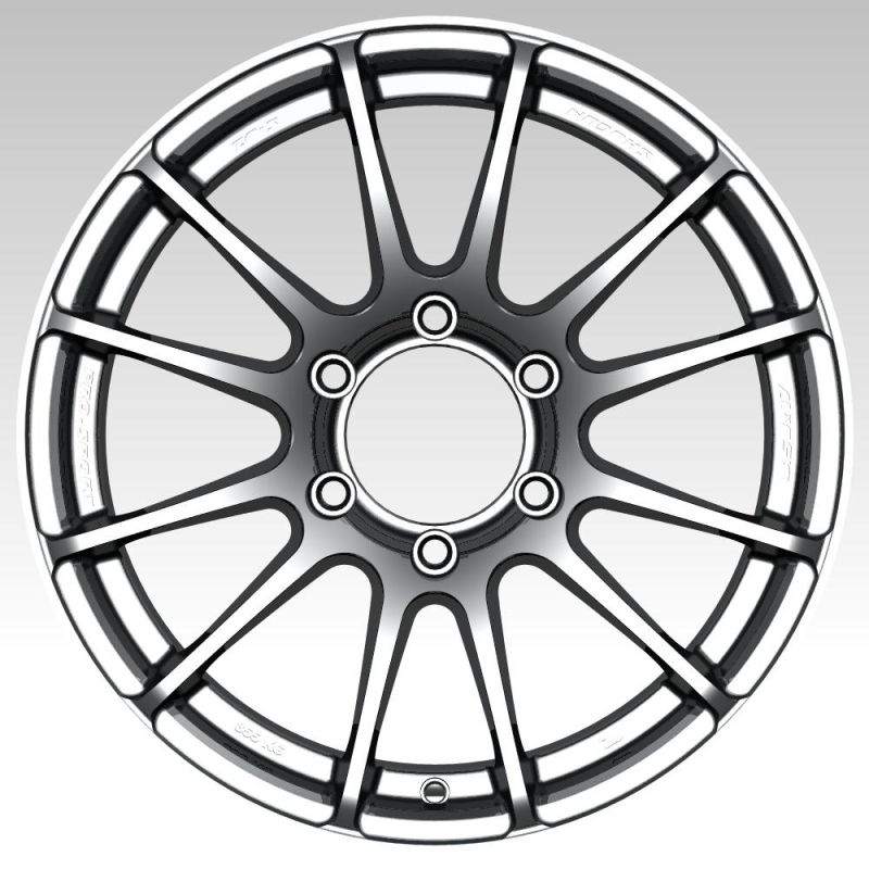 OEM/ODM 17 Inch 6X139.7 Aluminum Alloy Wheel Rim for Passengers Car Tires Factory Wholesale Rims Black Machined Face and Lip