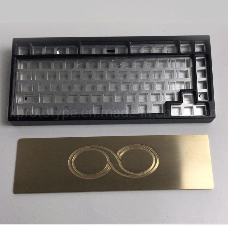 CNC Milling/Machining Part Small Grain Sandblasting Anodize Keyboard Case/Shell/Enclosure Part