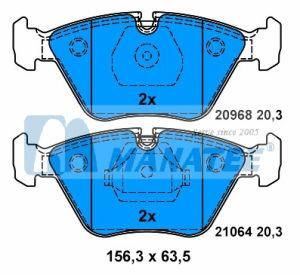 Front Disc Brake Pads for BMW E36 E34 E32 (34 11 1 159 279)