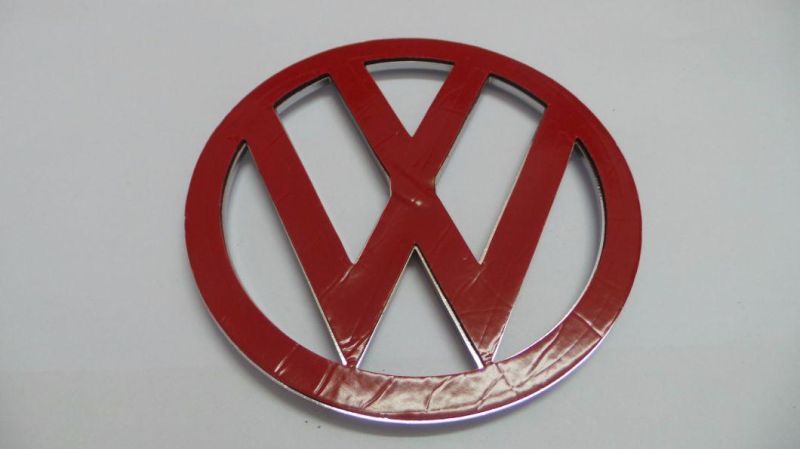 VW logo car emblem Sticker Emblem 11mm VW Red