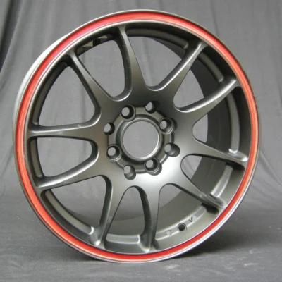 4*100 4*110 4*114.3 Aftermarket Aluminum Alloy Wheels Rims Blue Line Red Line 15 14 Inch Alloy Wheels